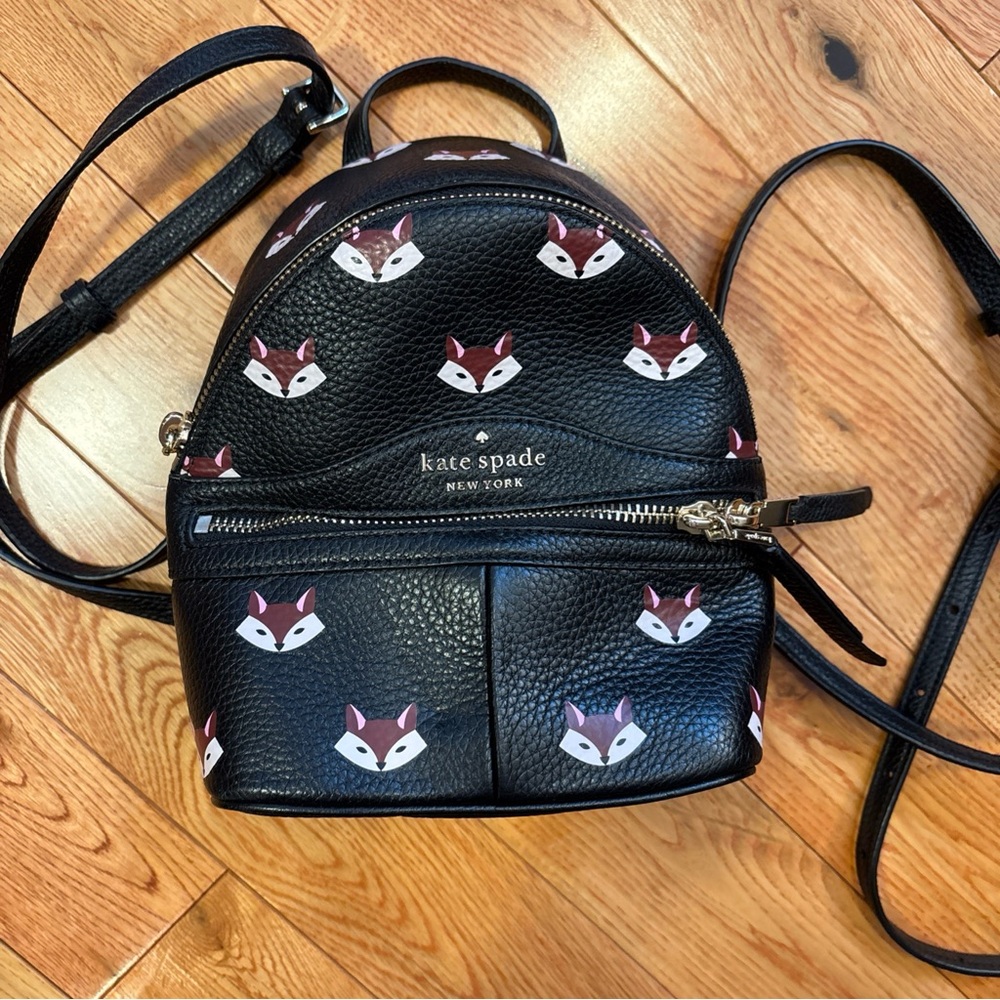 Kate Spade New York OUT OF THE WOODS FOX MINI CONVERTIBLE backpack purse